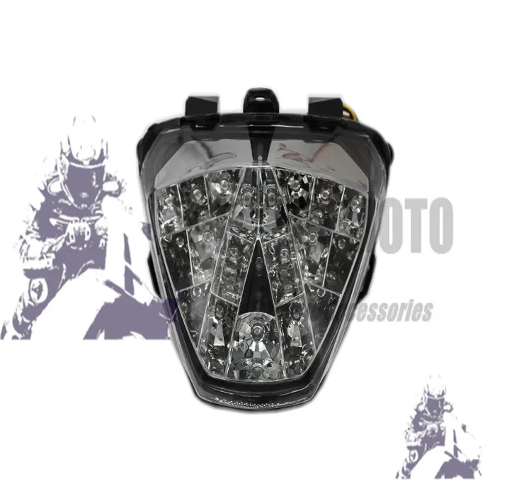 

Motorcycle Clear LED Rear Tail Light Assembly Taillight Fit For Honda CBR250R 2011-2013 Smoke