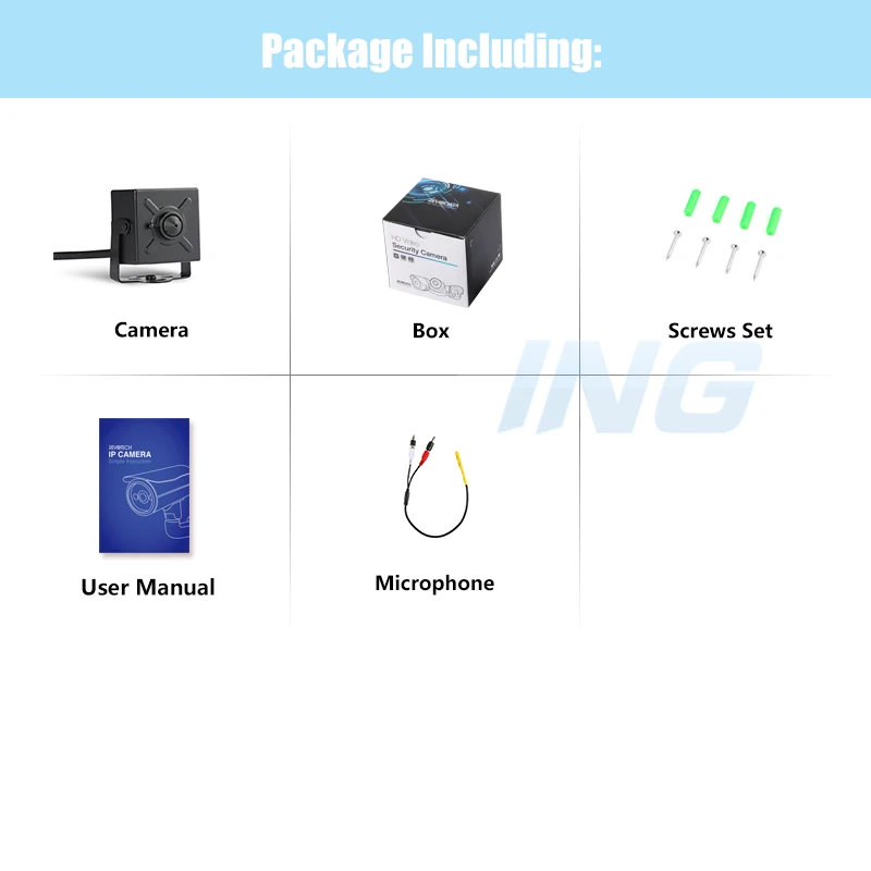 POE HD 3MP H.265 аудио мини IP-камера 1296P / 1080P 3 7 мм объектив для помещения безопасности