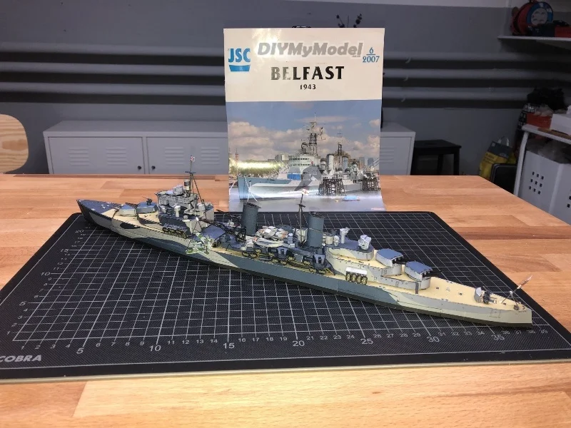 

DIYMyModeI Британский круизер Белфаст набор для самостоятельной сборки бумажных моделей Пазлы ручной работы подарок реквизит для фильма