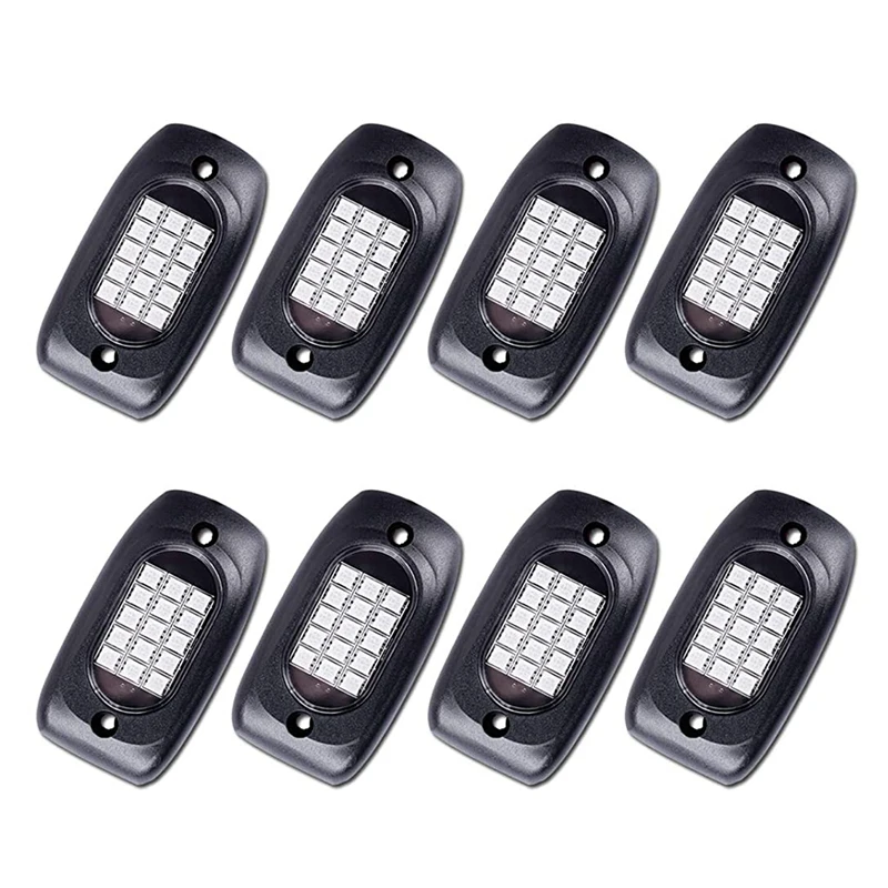 

LED Rock Lights - Multicolor RGB Underglow Neon Lights 8 Pods, Waterproof Music Mode For Jeep Truck Car UTV ATV SUV