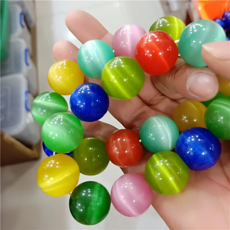 Поставка орнамента Новый ледяной красочный шар мужской и женский браслет