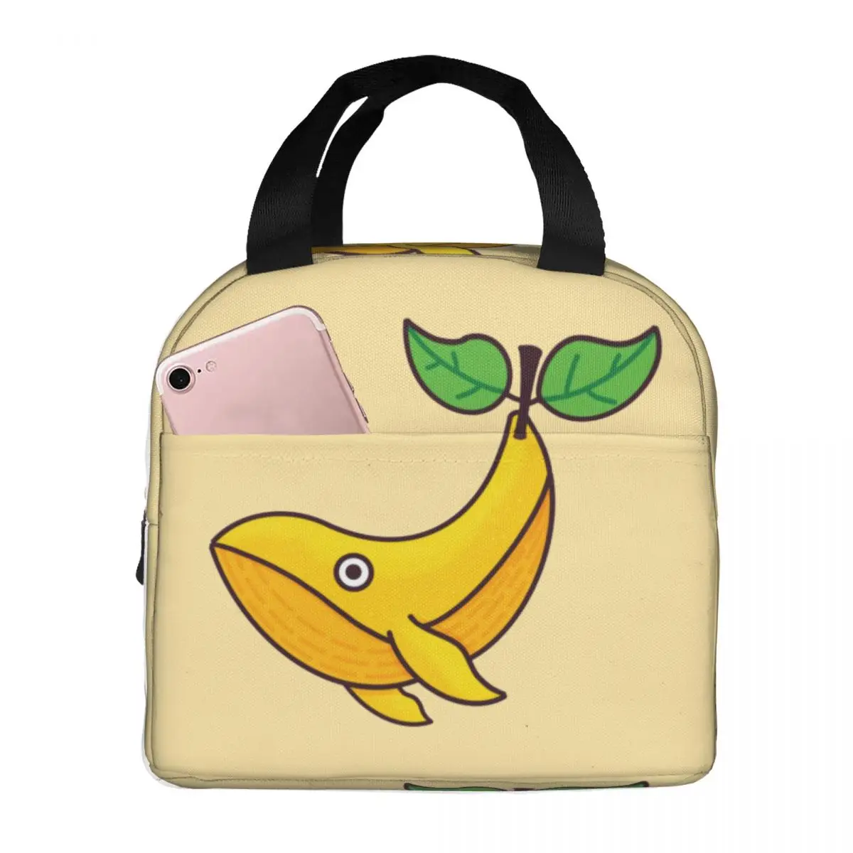 

Mango Whale Lunch Box Merch Portable Insulated Oxford Cooler Bag Thermal Picnic Tote for Women Kids