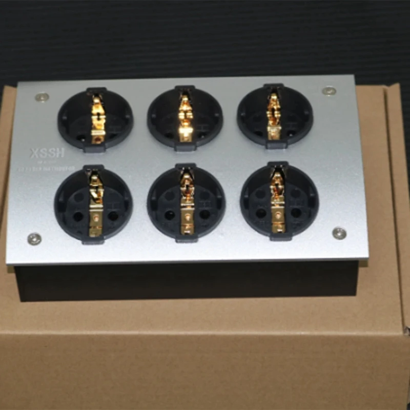 Hi-Fi внешнее освещение Европейский распределитель питания переменного тока 125 В-250