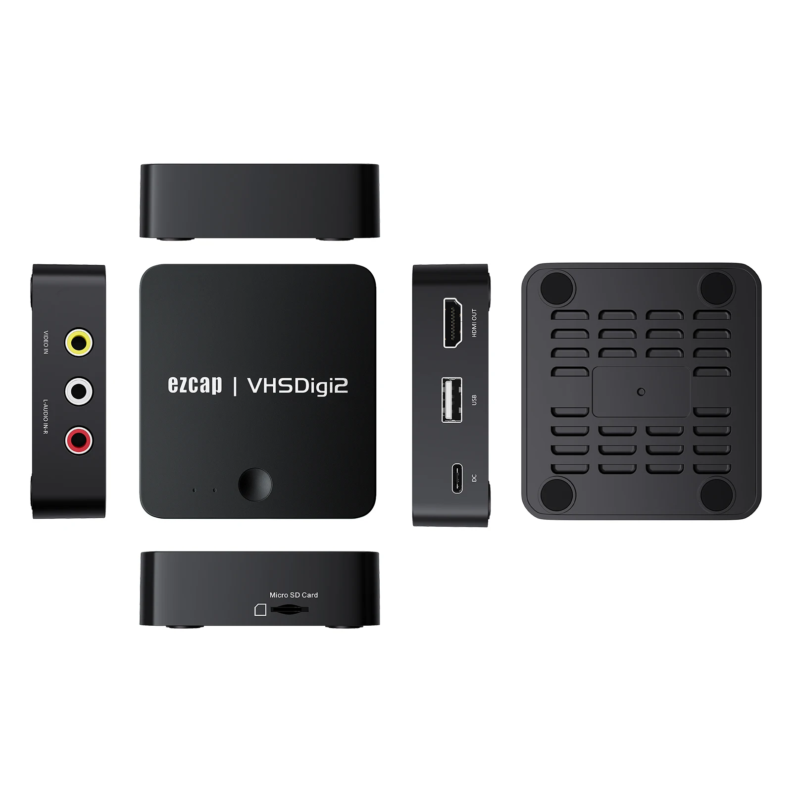 Ezcap181 композитный CVBS AV видеомагнитофон VHS дигитайзер DVD-плеер ТВ коробка запись на