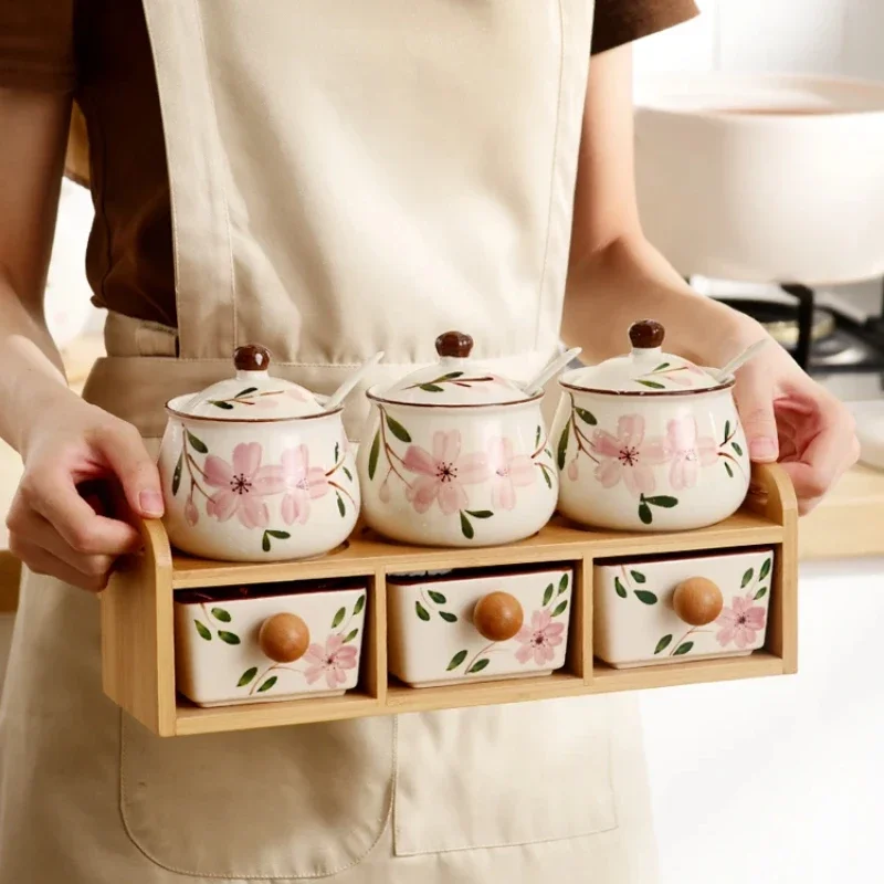 Бытовая Кухня искусственная керамика емкость для приправ коллекция двухслойный