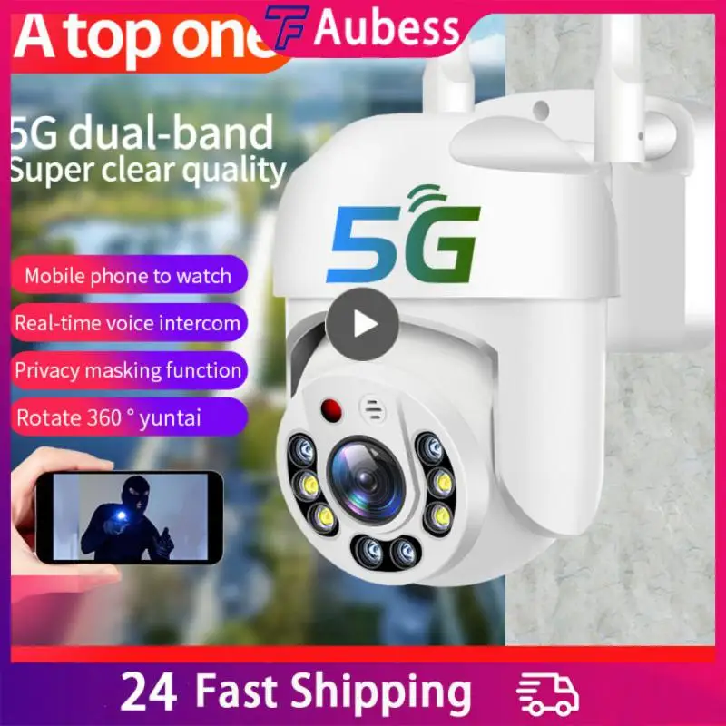 

Ptz Ip Camera Remote Monitoring Surveilance Cameras Cctv Security Cameras Waterproof Two Way Real-time Intercom Wifi Camera