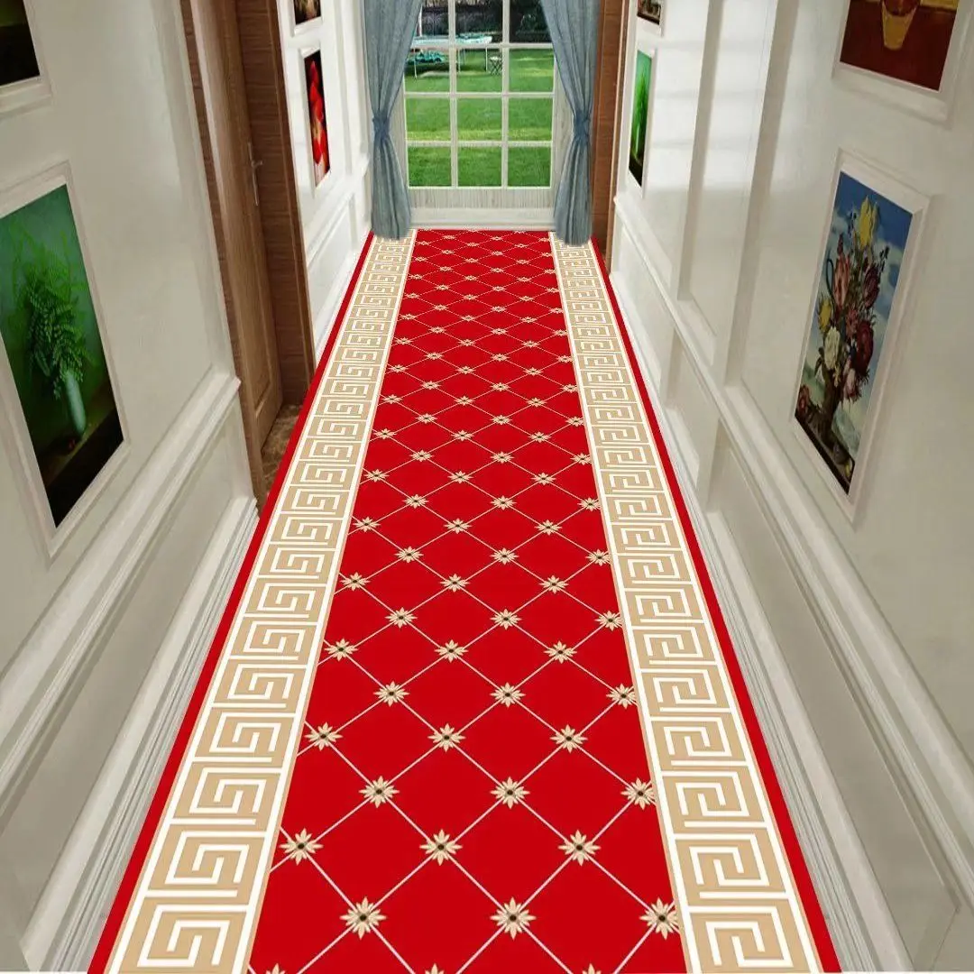 

Bohemian Style Kitchen Hall Carpet Persian Flower Pattern Bedroom Bedside Mat Non slip Long Distance Running Corridor Carpet Abs