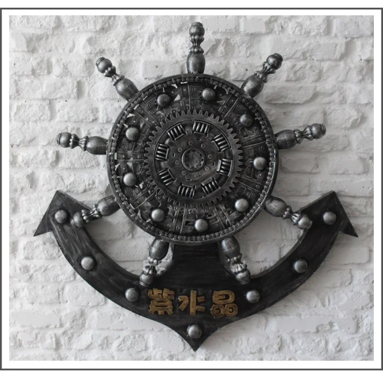 Металлическое ремесленное украшение интерьерное антикварное двор настенный