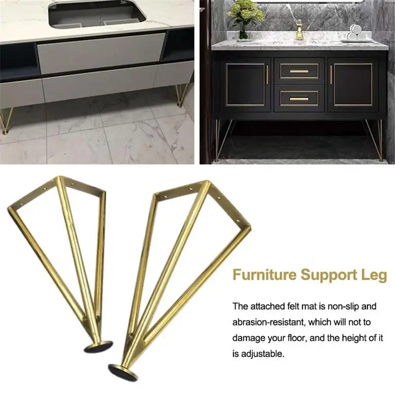 

4pc Stainless Steel Furniture Table Legs Metal Tapered Sofa Cupboard Cabinet Furniture Leg Feet 25/30CM Stool Chair Leg Feet