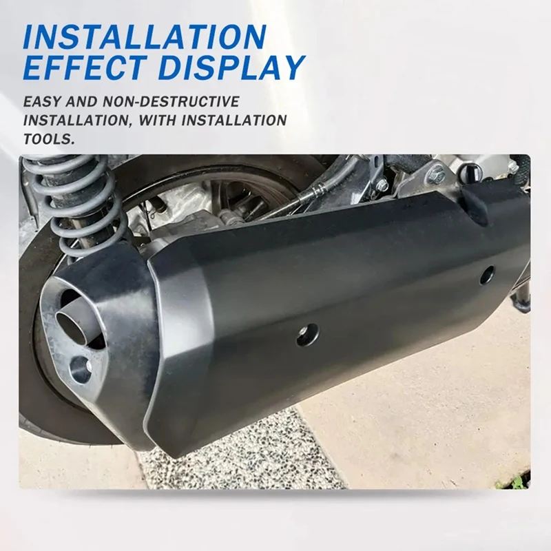 Защита выхлопной трубы мотоцикла тепловая крышка глушителя для YAMAHA XMAX125 XMAX250 XMAX300