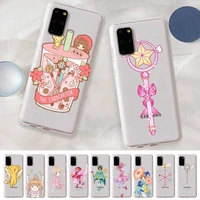 cardcaptor sakura phone case for samsung a51 a52 a71 a12 for redmi 7 9 9a for huawei honor8x 10i clear case