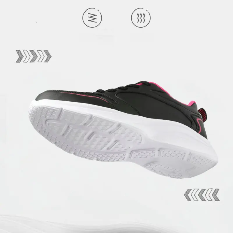 Running Shoes Non-Slip Soft Women's Sports Shoe Leather Upper Shock Absorption Female Sneakers For Women Style Zapatos De Mujere