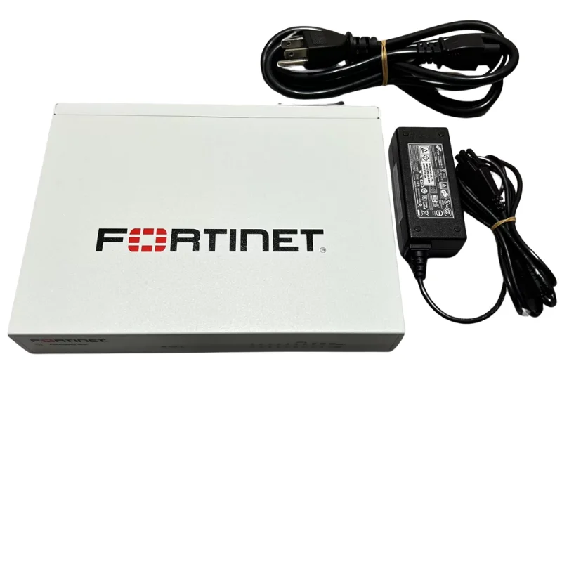 Фото Новый межсетевой экран FortiGate FG-60F нового поколения для предприятий, 10 портов, пропускная способность 10 Гбит/с, 1U, для установки в стойку, в наличии №1