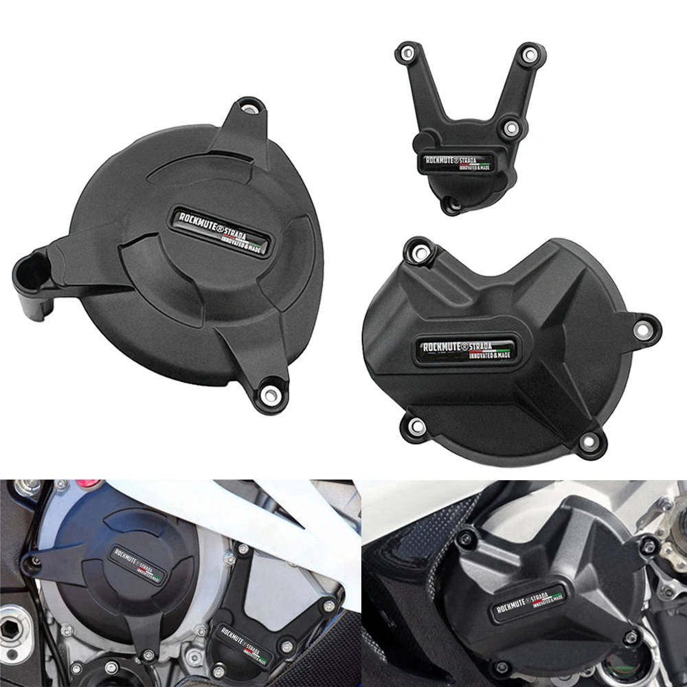 For BMW S1000RR S1000R 09-16 Crash Protector Frame Slider Engine Gear Box Crankcase Cover Protection Pad 2016 2015 2014 2013 12