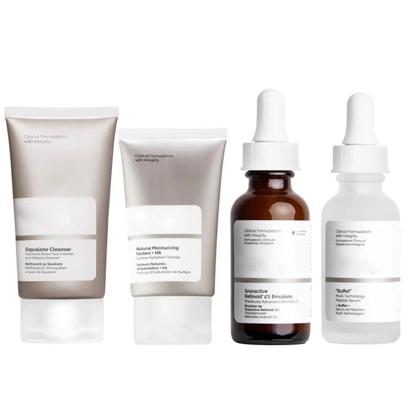 

Simplistic Regimen AM and PM Bundle Skin Care Sets "Buffet"+Natural Moisturizing Factors + HA+Squalene Cleanser