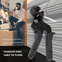 stainless steel cable tie pliers cable tie tool gun adjustable tensioning cutting tool self locking stainless steel cable ties