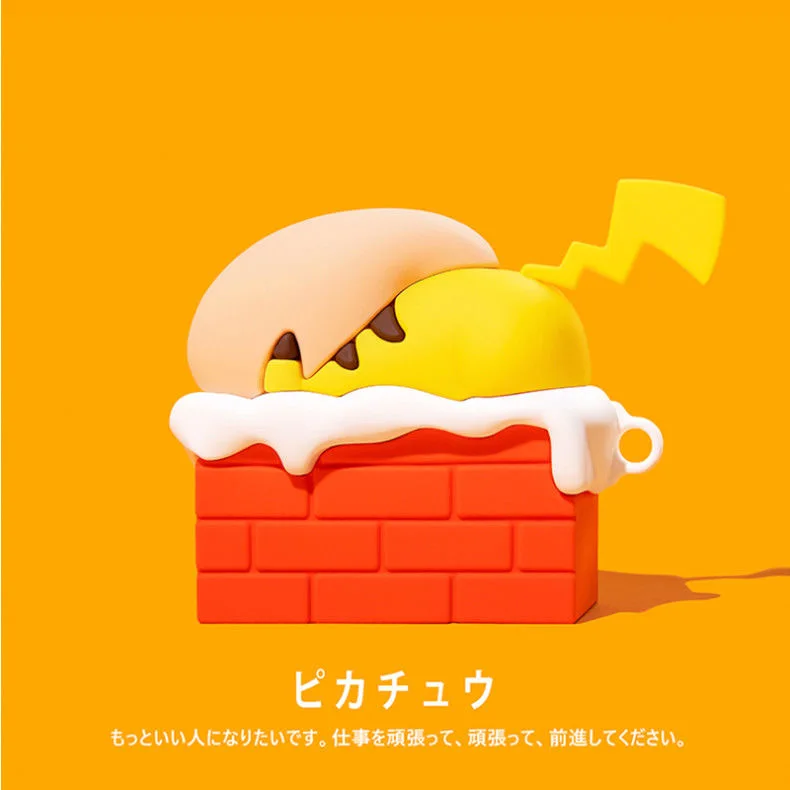 

3D Stereoscopic Pokemon Pikachu Case for Apple AirPods 1 2 3 Pro Cases Cover For IPhone Bluetooth Earbuds Earphone Case