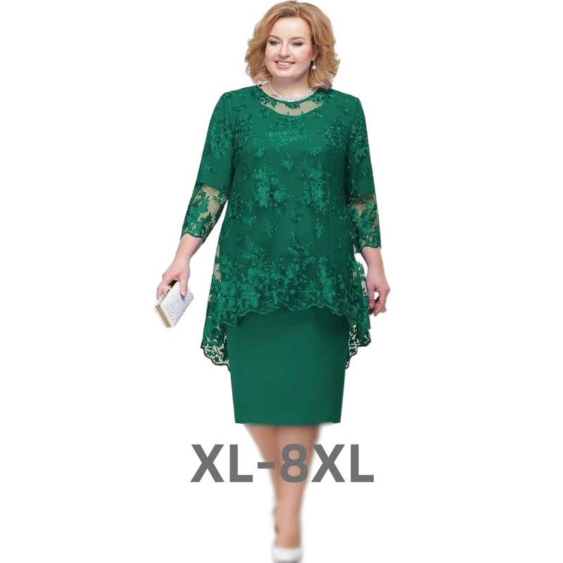 

Plus Size New Dress for Women Lace Bodycon Dress Women Oversize Dresses Party Evening Elegant Luxury Celebrity 3xl 4xl 5xl 6xl