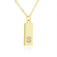initial letter necklace a z tag alphabet pendants necklace 26 letters girls women pendants charm necklaces couple jewelry gift