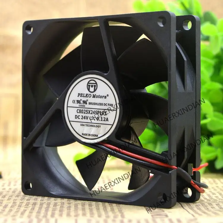Новый комплект охлаждающих вентиляторов PELKO Motors C8025X24SPLP1 24 В 0.12A 8 см