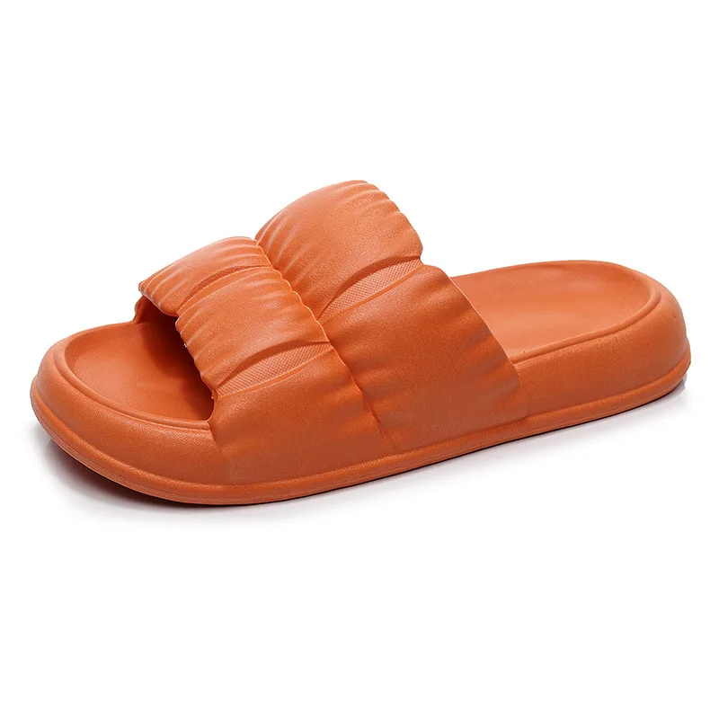 Home Slippers Women's Summer Korean Version Outdoor Wear Couple Indoor Bathroom Bath Thick Bottom Household Sandals and Slippers