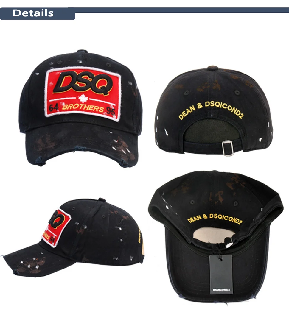 

Black Baseball Cap Men's Baseball Cap Cotton Unisex Adjustable designer cap men