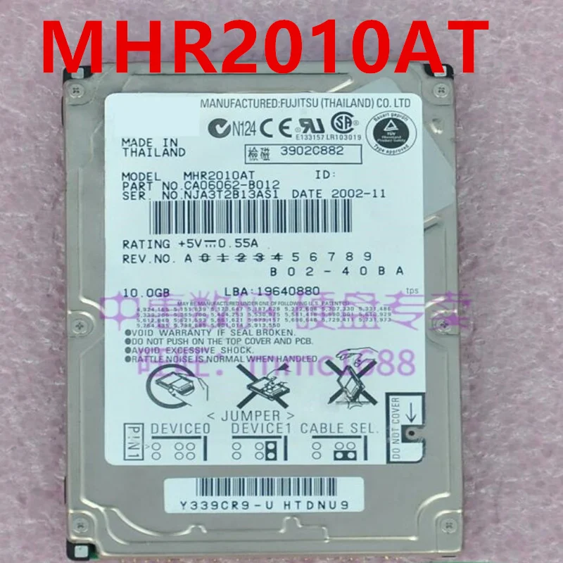 

95% New Original Hard Disk For Fujitsu 10GB 2.5" 8MB IDE 5400RPM For MHR2010AT