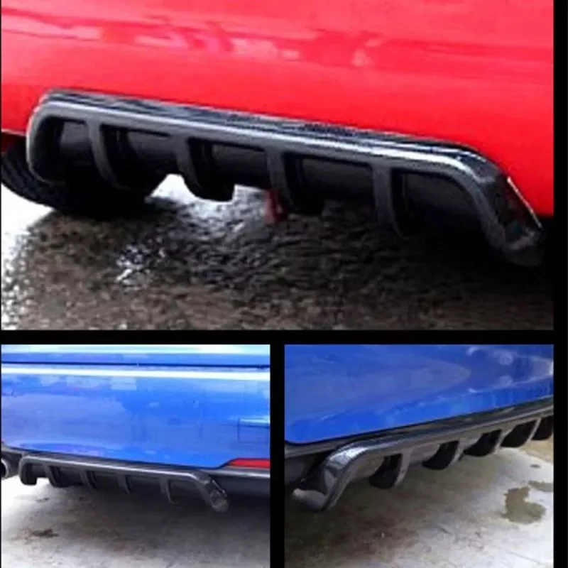 

25"x 5" Universal Car Kit Rear Bumper Cover Trim Shark Fin Spoiler Lip Diffuser Automoble Bumper protector cover acces