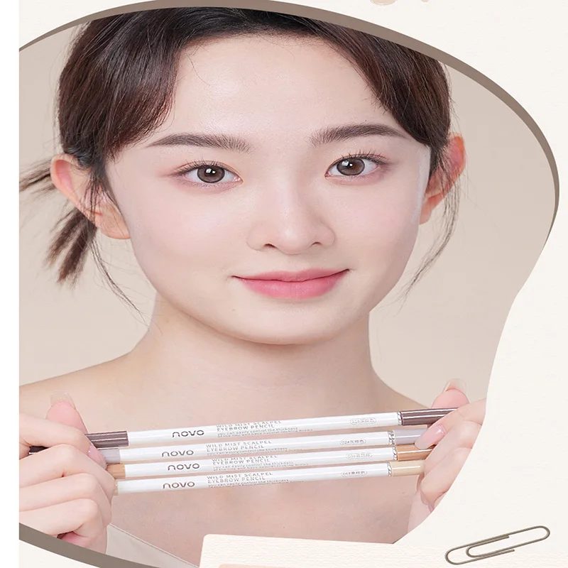 Бренд Novo карандаш для бровей водостойкий долговечный натуральный матовый