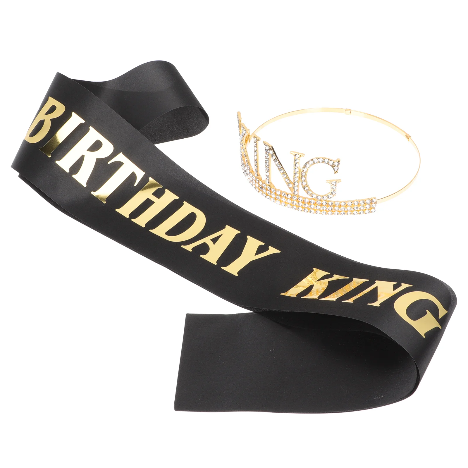 

Men's Birthday Dress Up Royal Crown Cosplay King Boys Belt Prom Accessories Suit Crowns Headgear