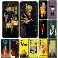 cute anime sanji one piece phone case for huawei p10 p20 p30 p40 p50 p50e p smart 2021 pro lite 5g plus tpu case cover bandai
