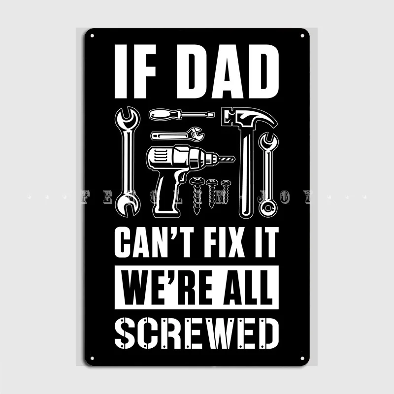 

Металлический плакат «папа не может исправить», клубный бар, печатный Настенный декор, жестяной знак, плакат