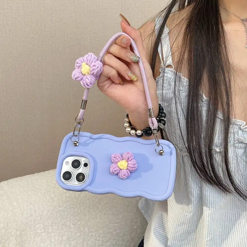 Фото Чехол для телефона Furry Flowers Rope Candy Wave для Oppo A5X A3X A3 A5 Pro A40M A40 A60 A80 5G A79 A78 A77 A76 A74 A73 A72 A77S Cover №3