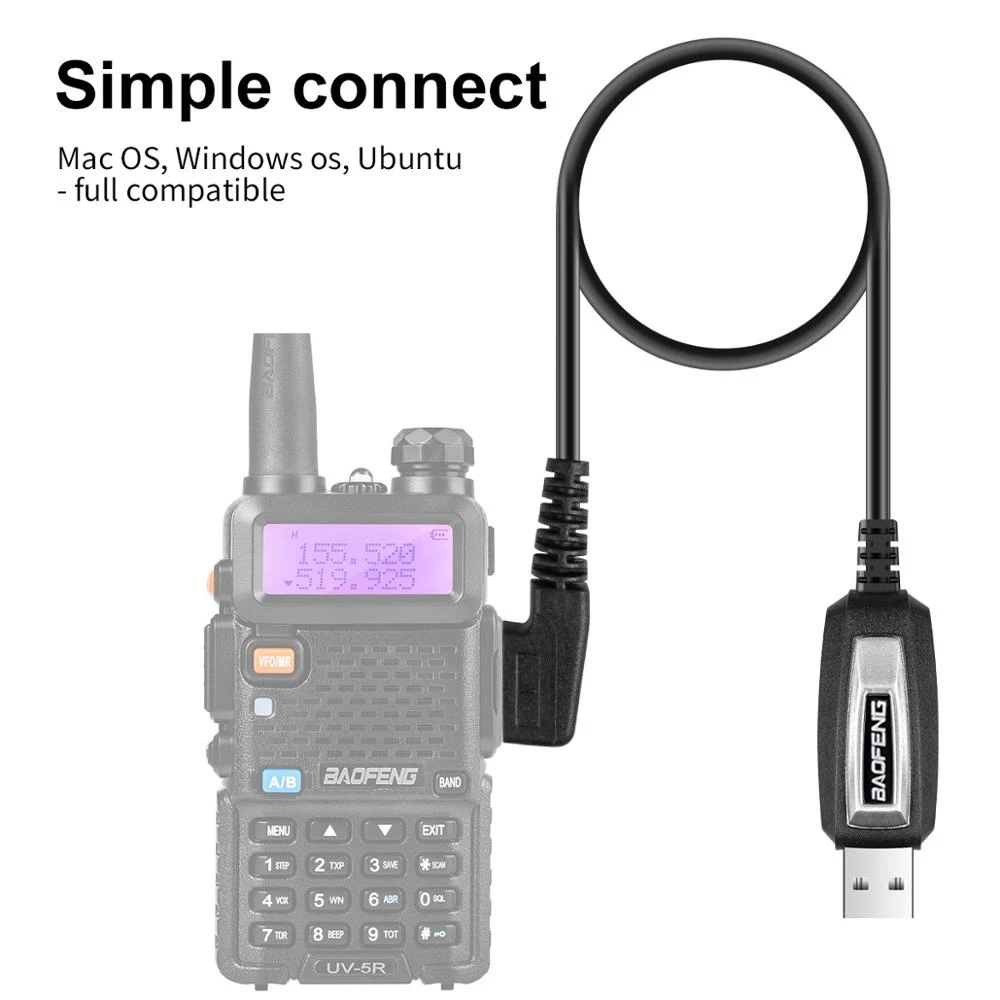 USB-кабель для программирования с CD Baofeng UV-5R 82 888S UV-S9PLUS 16 17 21 Pro Quansheng UV-13 5R Plus Walkie-Talkie
