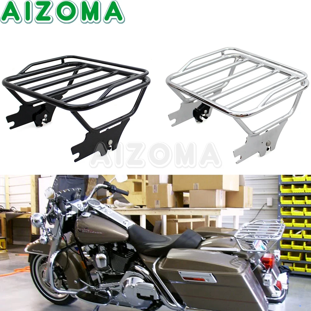 Motorcycle Detachable Two Up Rear Luggage Rack for Harley Touring Road King FLHT FLHX 1997-2008 Road Electra Glide FLTR 53743-97