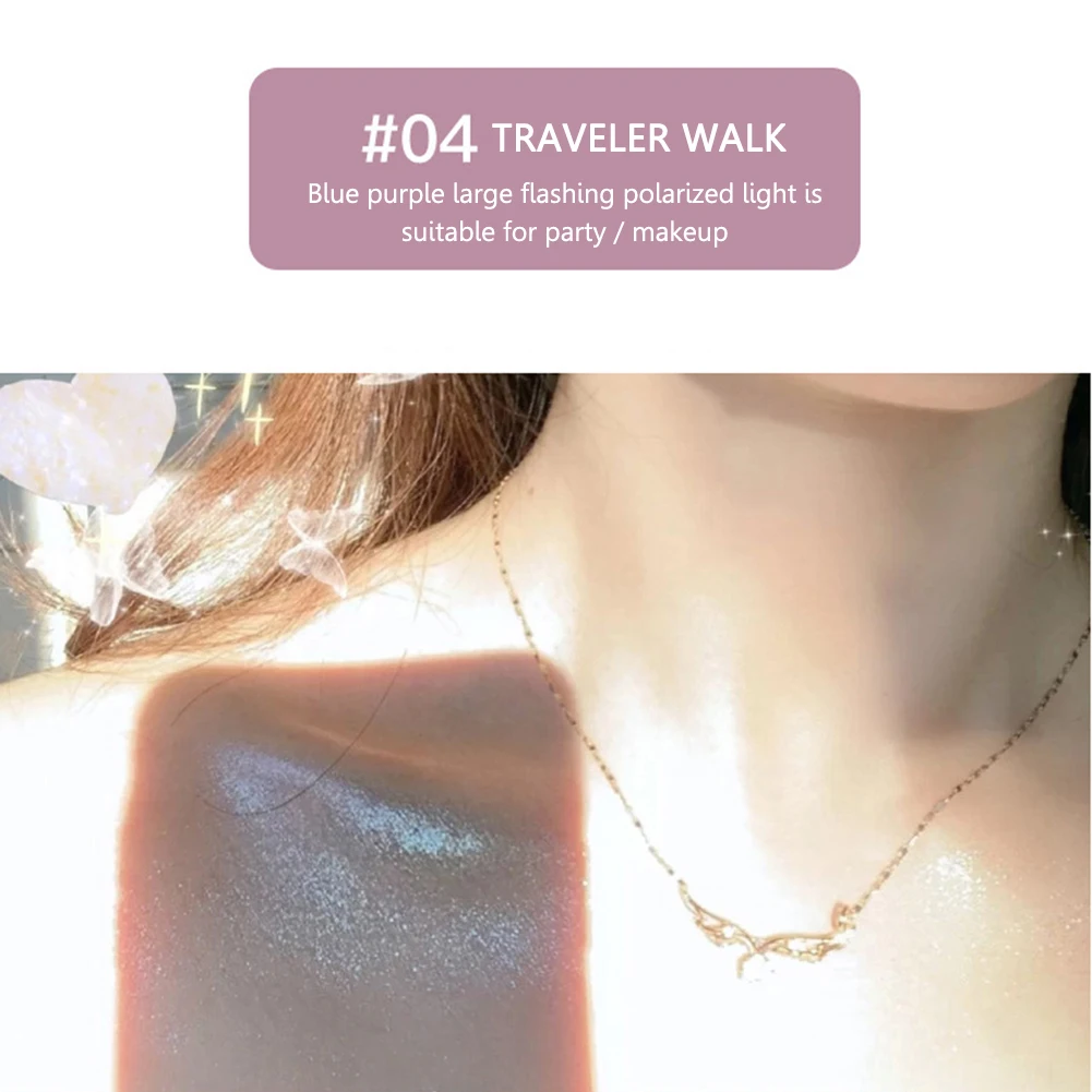 4 цвета хайлайтер пудра блестящая палитра макияж блеск для контурного макияжа