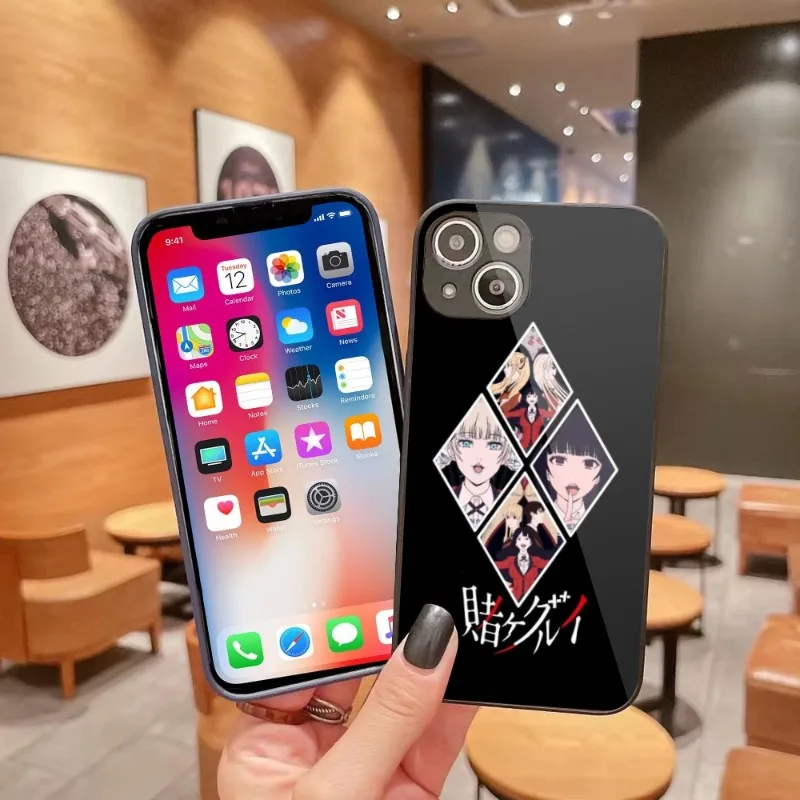 

Чехол для телефона с аниме Kakegurui Mary для iPhone 14 13 12 11 Pro Max X XR XS 8 7 Plus, чехол для телефона из жидкого стекла