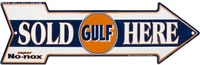 signs 4 fun gulf sold here arrow sign yard sign letters home decoration wall wall decoration retro and nostalgic