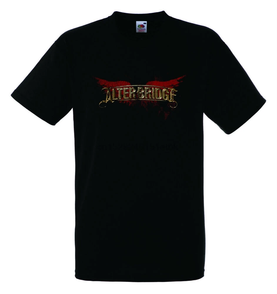 Черная новая футболка ALTER BRIDGE с логотипом 1 рок-группы |