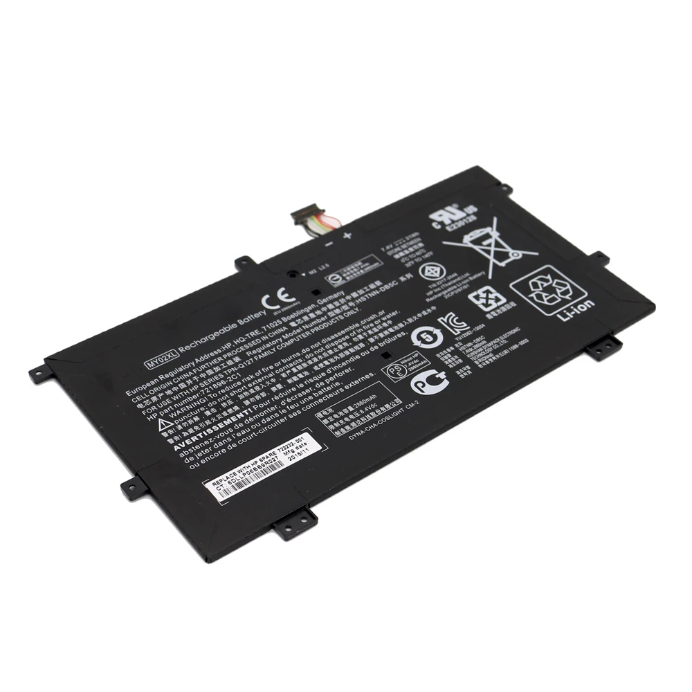 Новый аккумулятор для ноутбука MY02XL HP Slatebook x2 10-H010NR TPN-Q127 721896-1C1 722232-001 7 4 в 21 Втч SHUOZB |