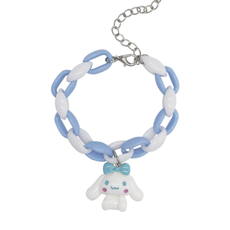

The New Sanrioes Cinnamoroll My Melody Kuromi Bracelet wristband Kawaii Cartoon anime couple Gift