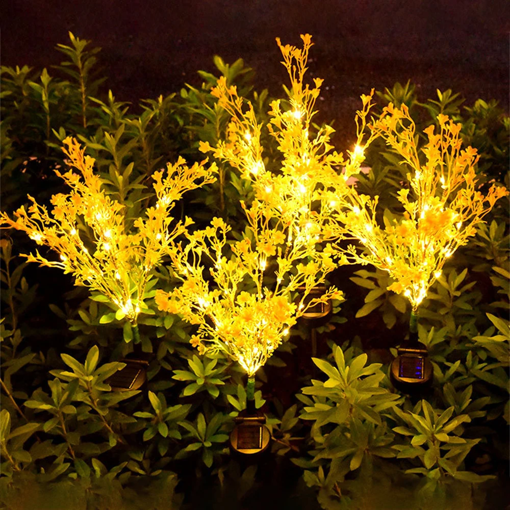 

75cm Led Lights Solar Energy Decorative Flower Night Light Outdoor Lighting Lawn Lamp Landscape Warm Light No Wires Required