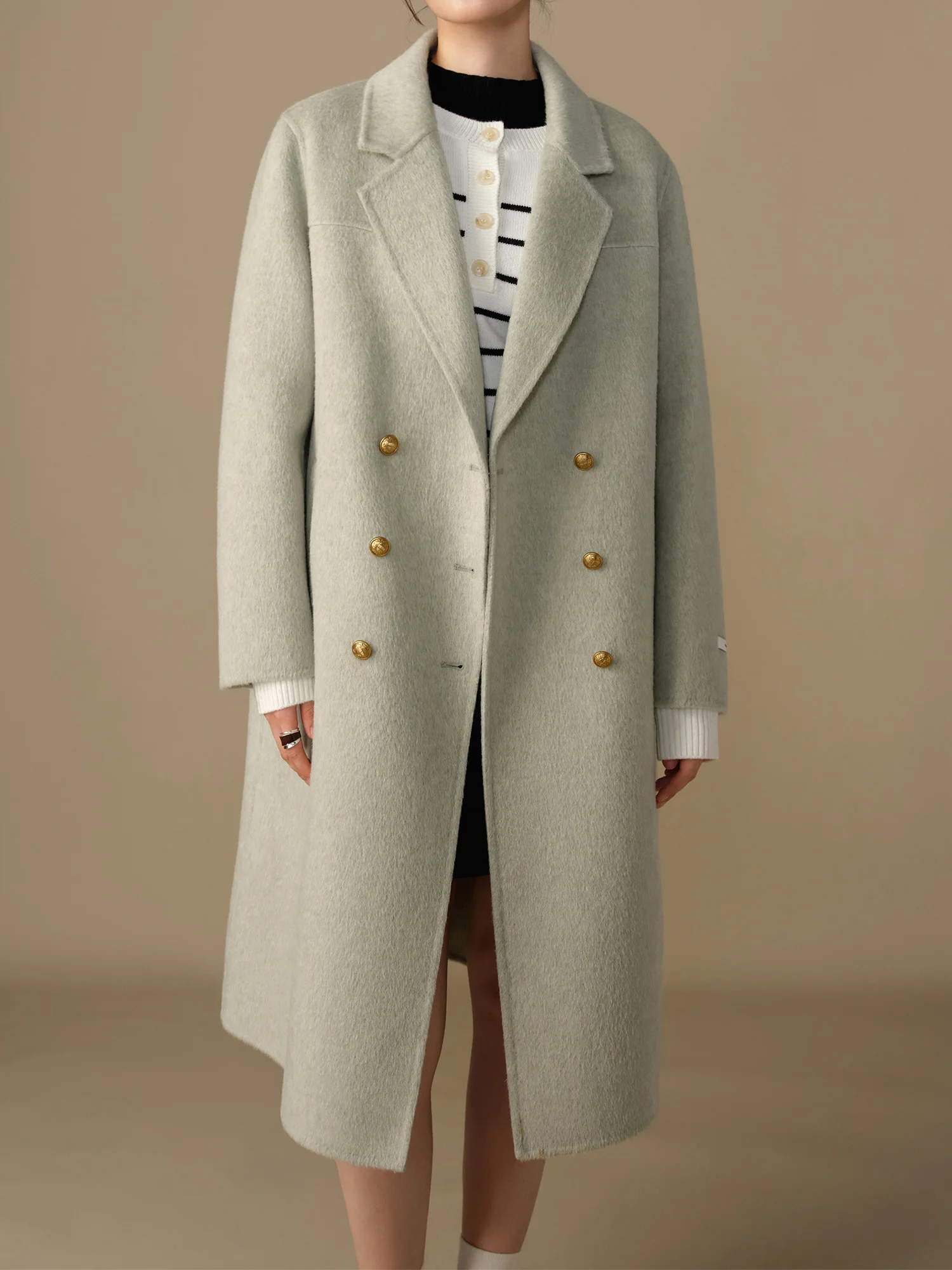 Женское шерстяное пальто DUSHU