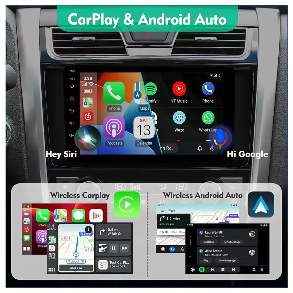 Автомобильный радиоприемник Android 14 Carplay для VW Volkswagen Caddy 2010-2016 навигация GPS авто
