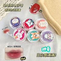 kawaii animal lip gloss with lip brush korean makeup lip oil transparent lip gloss base lip plumper wholesale lip gloss