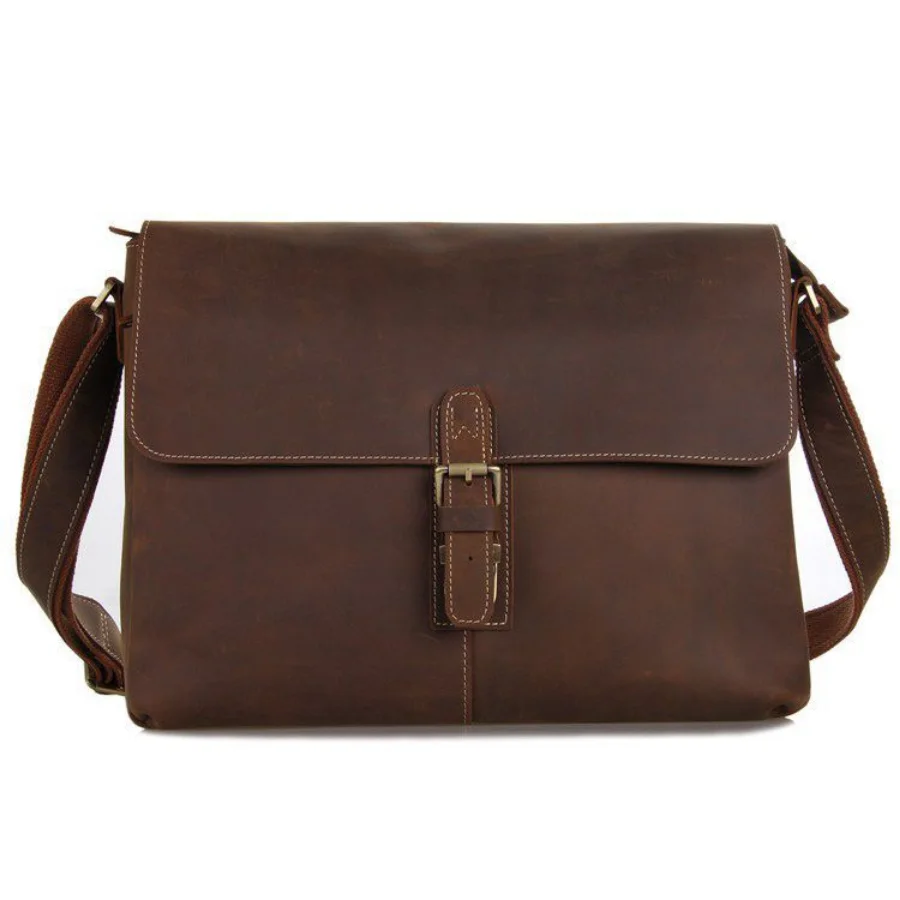 

Luxury Genuine Leather Men Briefcase Business portfolio 14 Inch Laptop Handbag Shoulder Messenger Bag Male Document Office Bags