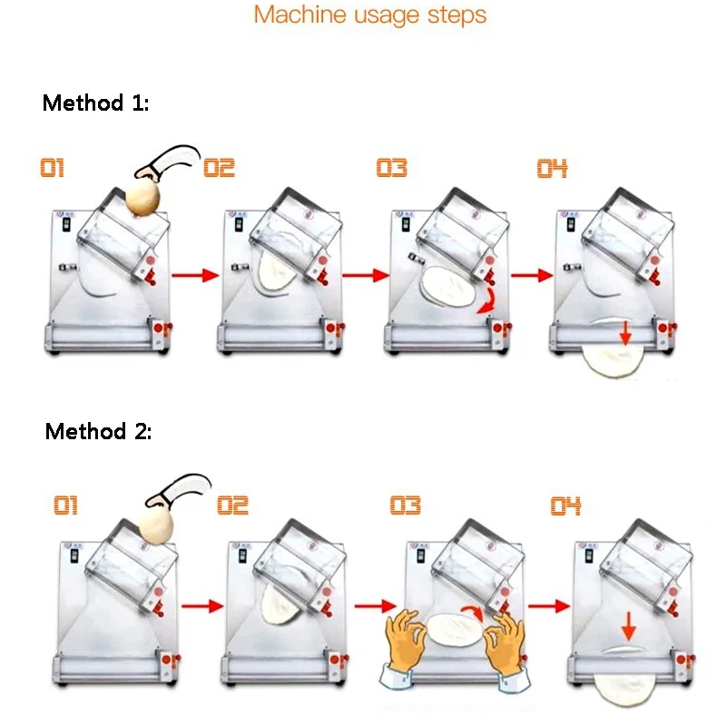 Автоматическая машина для прессования теста пиццы коммерческая 30-модельная