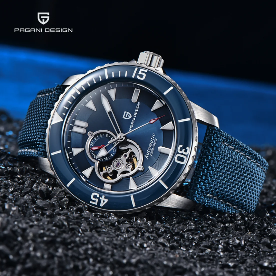 

Часы наручные PAGANI DESIGN Мужские механические, брендовые Роскошные автоматические водонепроницаемые спортивные светящиеся с гранями, NH39, 2022