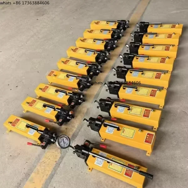 Фото Гидравлический ручной насос двойного действия 10000 PSI, 2500 куб. см, для строительных работ, прессов и цилиндровых домкратов 380В №2