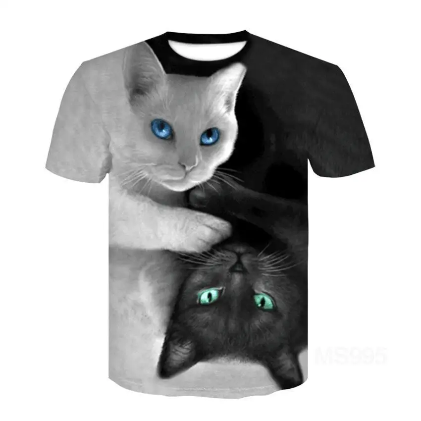

Cat Ragdoll Short Sleeve T -Shirt Half Sleeve 3d Printed T -Shirt Tops Men Women Kids Pet T -Shirt Asian Size 6xl
